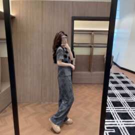 2026网红宽松显瘦洋气短裤两件套潮流运动套装女夏装新款潮牌气质