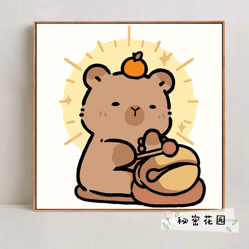 宮崎駿デジタル油絵DIY手描きぬりえ夏目友人帳ポニョ二次元アクリル画インスタ風|undefined