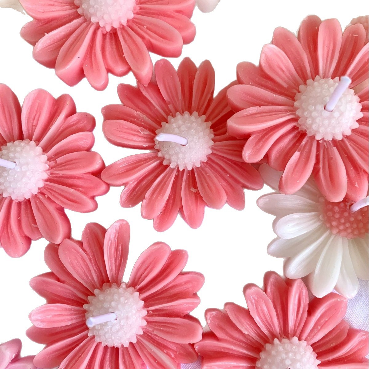 Vela aromática de margarida artesanal decoração e presente_voghion.com