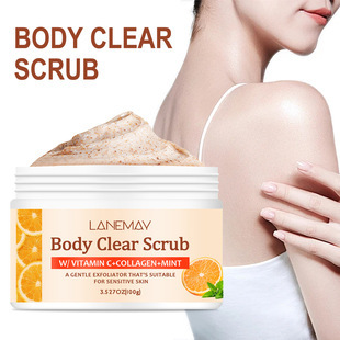 Cross-border Orange Scrub Cleansing Body Exfoliating Fine and Smooth Skin Exfoliating