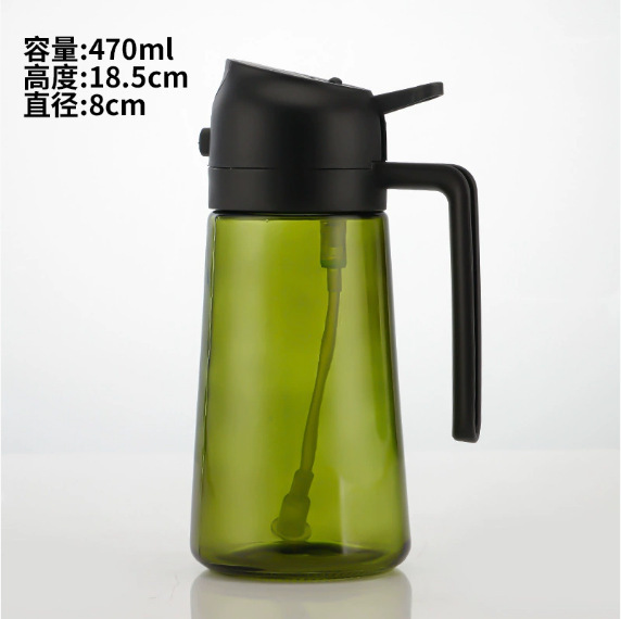 家用自动开合喷油壶喷倒食用油喷雾雾化加厚喷油瓶厨房神器不挂油|undefined