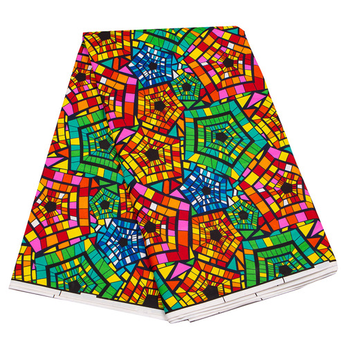 Factory Wholesale African Polyester Printed Fabric Dresses Shirts T-shirts Fabric Ethnic Style Batik Fabric