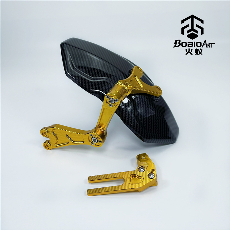 Electric vehicle fender | Xiaoniu Rear Fender Modified - second-generation-fender-universal-gold