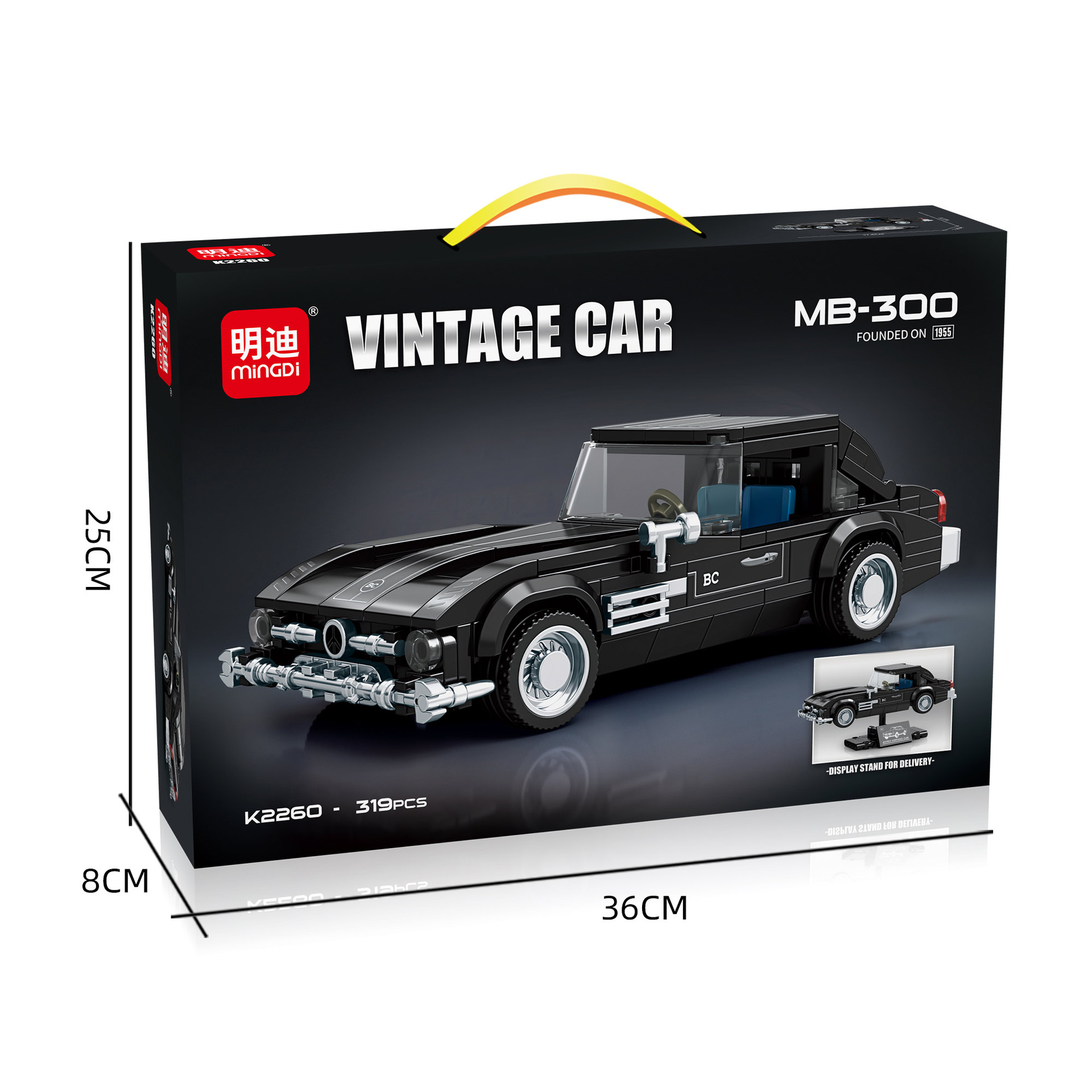 K2260 ретро-строительный блок-автомобиль