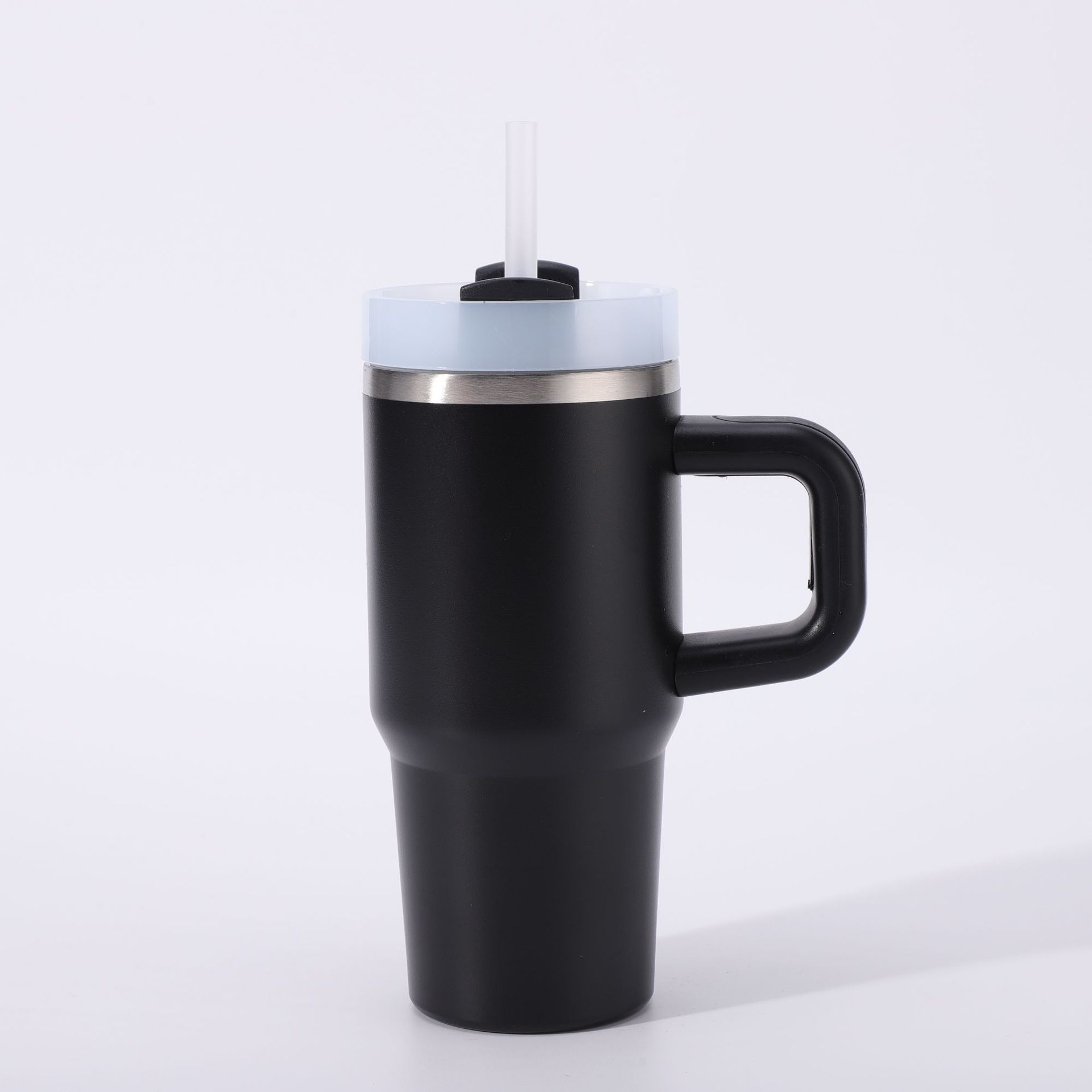 Stainless Steel Large Capacity Water Bottle With Straw For Ice_voghion.com