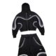 American Style Retro Gradient Hooded Cardigan Sweater Men's and Women's Loose Comfortable High Street Design Sense Jacket Pants
