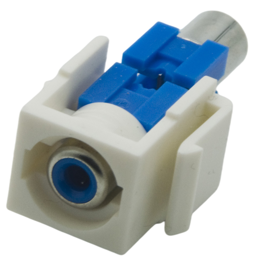 美式 Keystone RCA 蓝内芯 PCB式 连接器