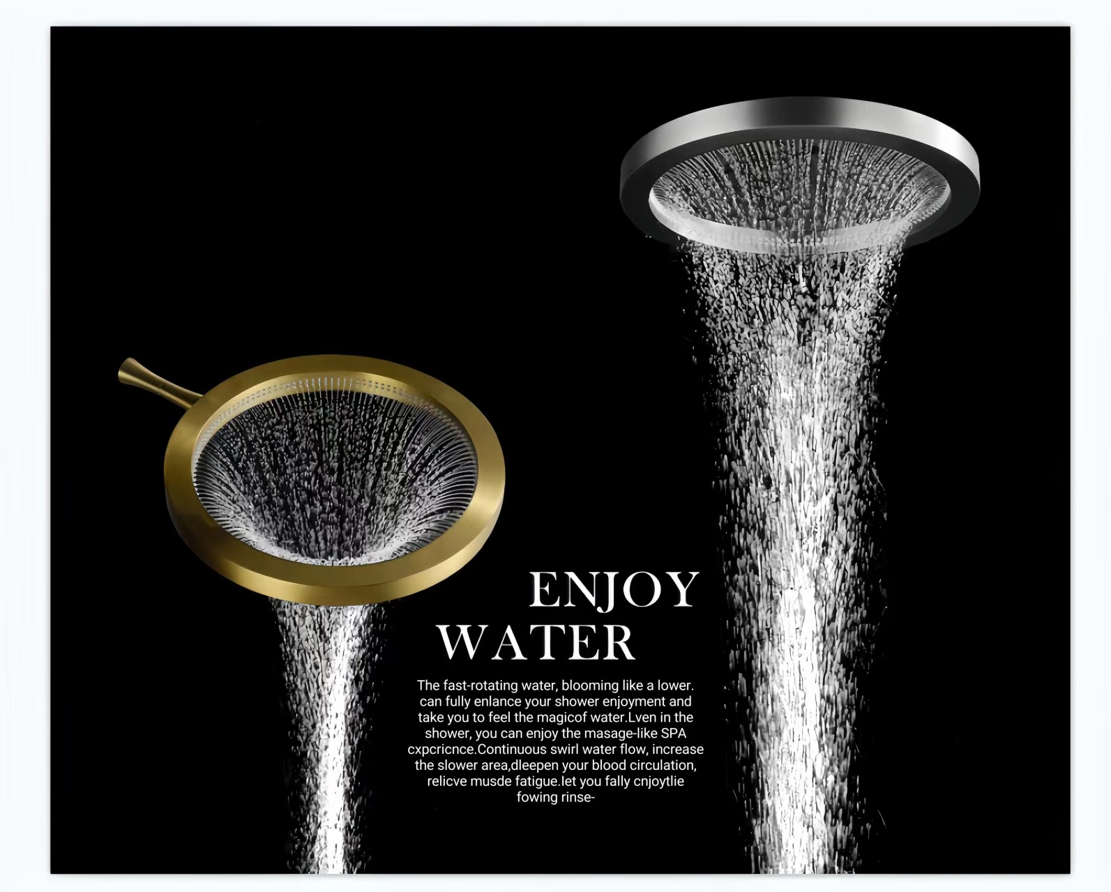 Foreign trade waterfall shower screen set, home multi-functional bathroom, pressurized all-copper constant-temperature shower flower Application Scenario