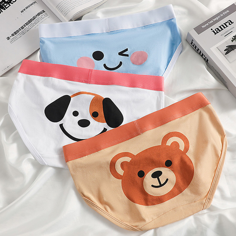 New Women's Underwear Cotton Breathable Cute Cartoon Briefs Student Comfortable Personalized Sports Shorts