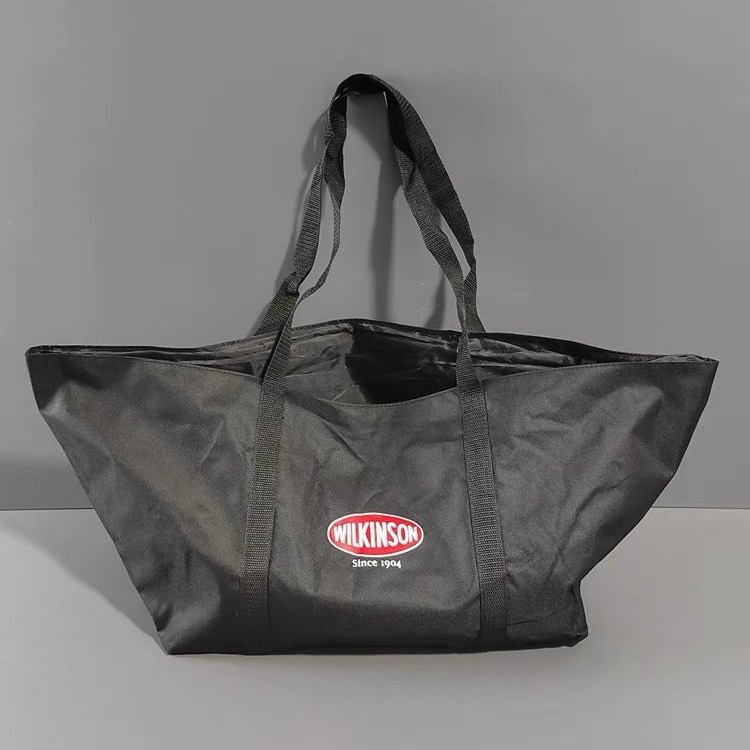 厂家制作外贸大容量环保再生牛津布袋 超市抽绳收纳涤沦布袋