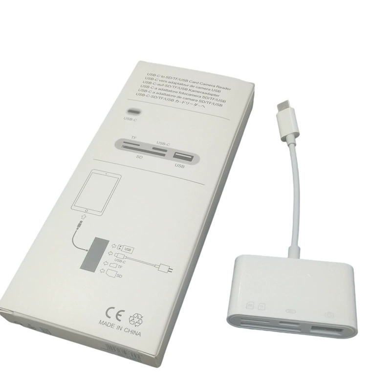 Читатель TYPE C SD четыре в одном TF с зарядкой USB, супер-диск, подходит для мобильного устройства/планшета с интерфейсом USB-C