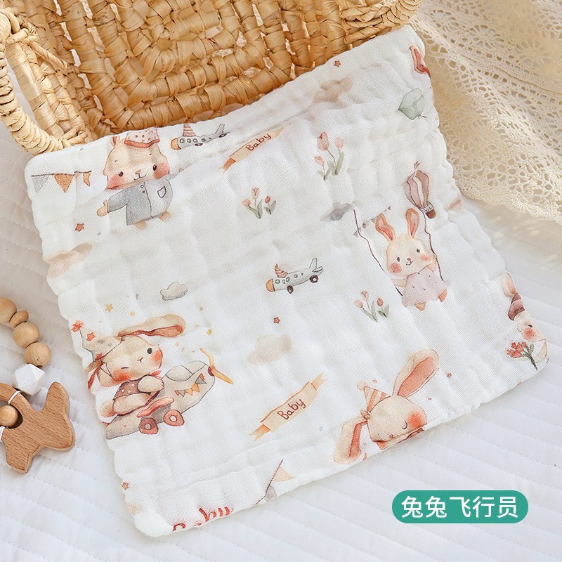 兔兔飞行员-方巾【30*30cm】