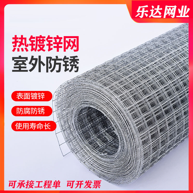 热镀锌电焊网外墙保温焊接铁方眼丝网围栏养殖防护钢丝网养殖专用