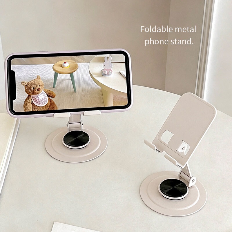 Ins-Style Cream Beige Metal Phone Stand Desktop Lazy Stand for Watching Shows, Universal iPad Tablet Support Stand Ins-Style Cream Beige Metal Phone Stand Desktop Lazy Stand for Watching Shows, Universal iPad Tablet Support Stand
