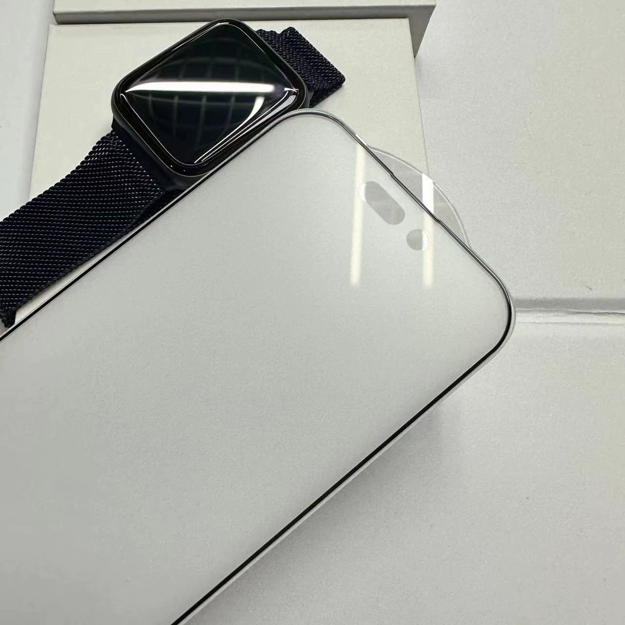 Матовая защитная пленка для iPhone 15/15 Pro Max, совместимая с Apple, защита глаз, полупрозрачное затемнение