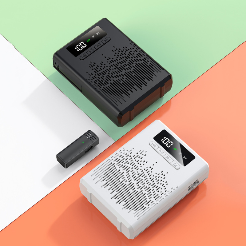 プライベートモデル ZL66 ワイヤレスラベリアマイクアンプ教師専用クラス Bluetooth 小型蜂アンプスピーカー|undefined