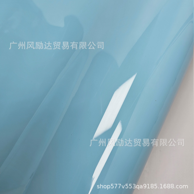 Car full vehicle color change film self-adhesive PET ultra-bright crystal glacier blue motorcycle modification full body film