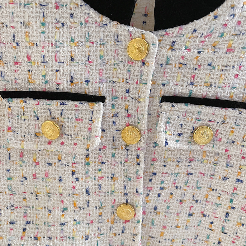 2023 Winter New Girl's Small Fragrance with Cotton Knitted Coat Baby Hundred Pleated Short Skirt Set of Two_voghion.com