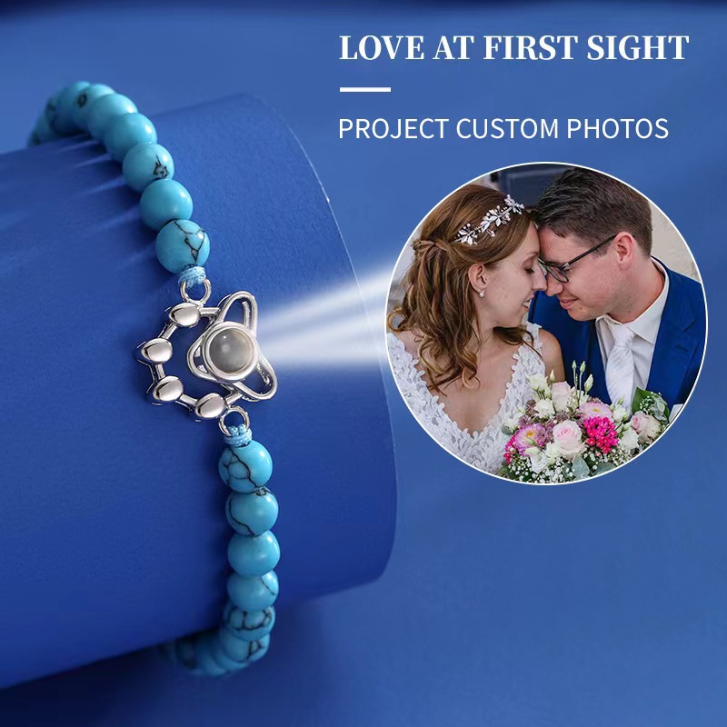 대외 무역 핫도그 클로 짠 손 로프 100 개 언어 나는 당신을 사랑합니다 프로젝션 팔찌는 사용자 정의 할 수 있습니다 사진 색상