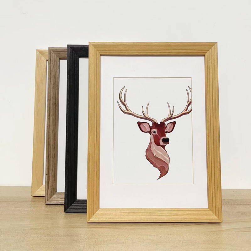 Solid Wood Picture Frame for Wall Hanging, Large Frame for A3 Certificates, Mounting Frame, 20inch Cardboard Frames, 50*70 Puzzle Frame, 4K8 Size for Home Use Solid Wood Picture Frame for Wall Hanging, Large Frame for A3 Certificates, Mounting Frame, 20inch Cardboard Frames, 50*70 Puzzle Frame, 4K8 Size for Home Use