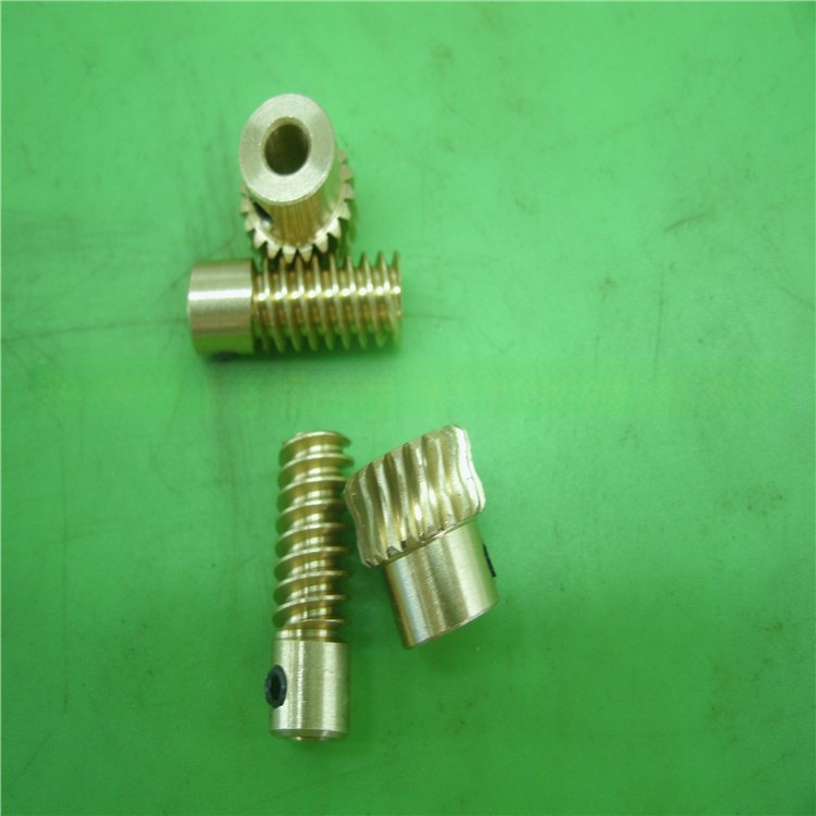 Small Modulus Worm Gear Copper 0.5 Module 1:10 Motor Motor Reducer Accessories Inner Hole 4 Double Head Worm Small Modulus Worm Gear Copper 0.5 Module 1:10 Motor Motor Reducer Accessories Inner Hole 4 Double Head Worm
