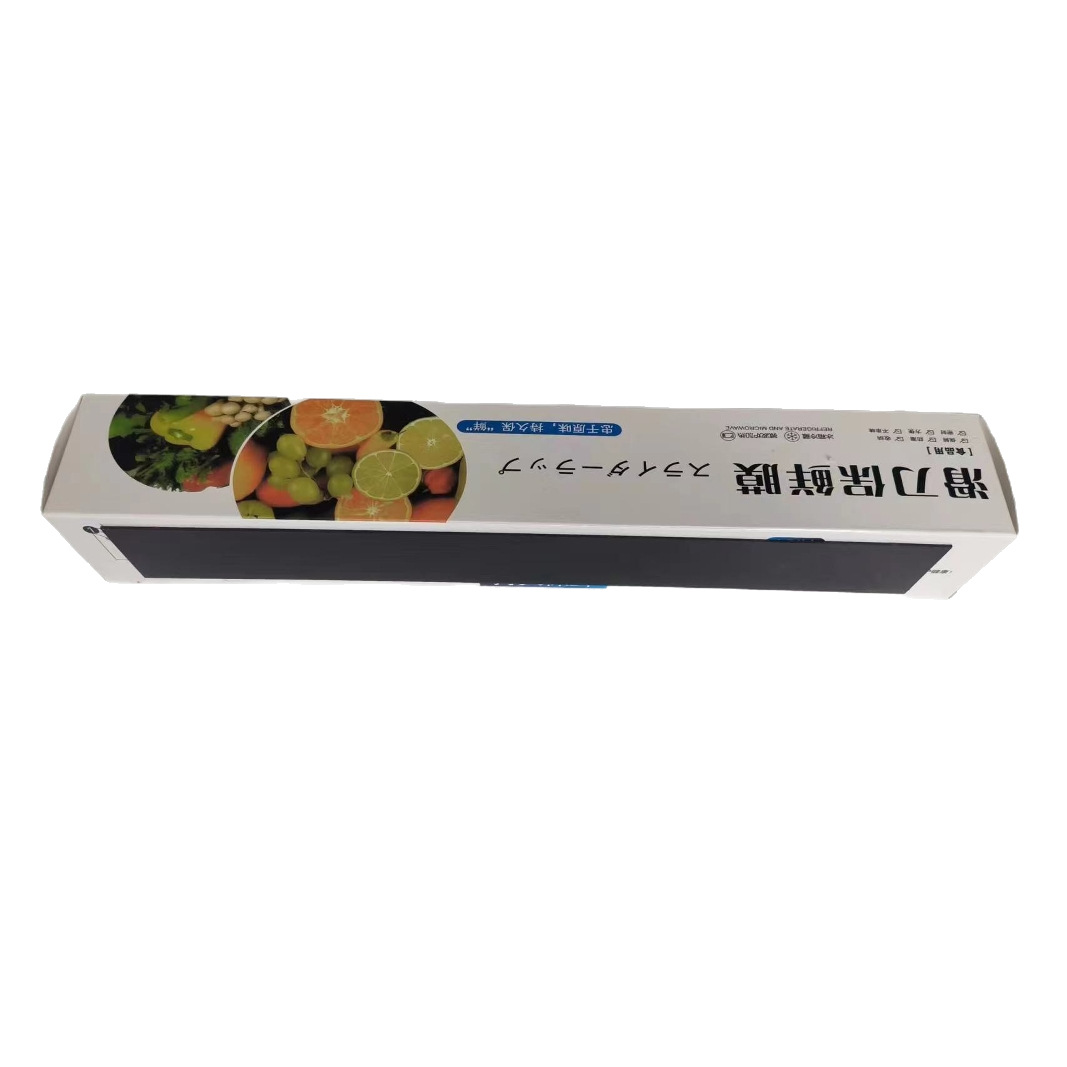 Nueva película adhesiva de cuchillo deslizante PE de grado alimenticio cocina doméstica cortada sobras estilo magnético especial película adhesiva de cuchillo deslizante