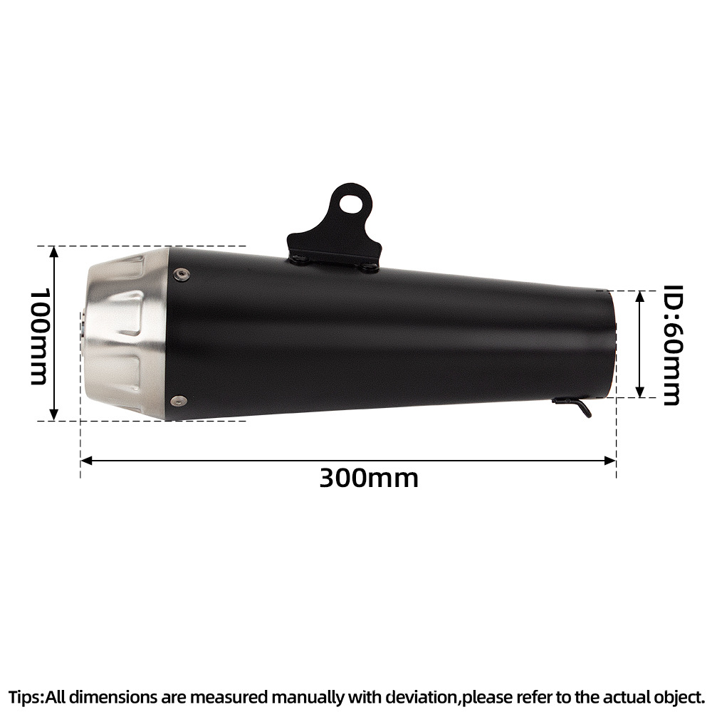 Suitable for modified exhaust pipe Italian ARROW domestic Wrigley muffler back pressure tail section universal exhaust pipe
