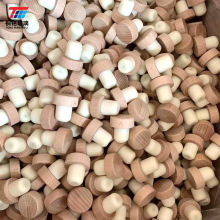 高分子瓶盖榉木木盖密封玻璃瓶木塞盖红酒瓶软木塞玻璃木瓶塞盖子