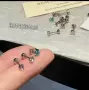 迷你学生百搭锆石耳钉
