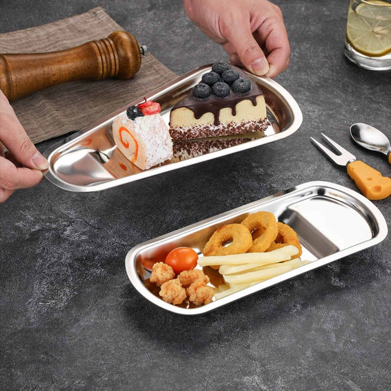 Поднос из нержавеющей стали, поднос для полотенец, поднос для столовых приборов, поднос для горячих блюд, поднос для шведского стола, веерообразный поднос, поднос для полотенец, сервировочный поднос с держателем для ложек