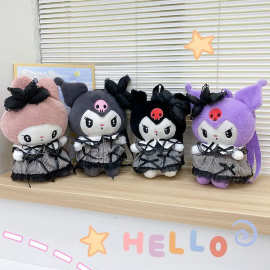 日系款 暗黑库洛米玩偶 毛绒双肩包可爱美乐蒂兔子闺蜜毕业季礼物