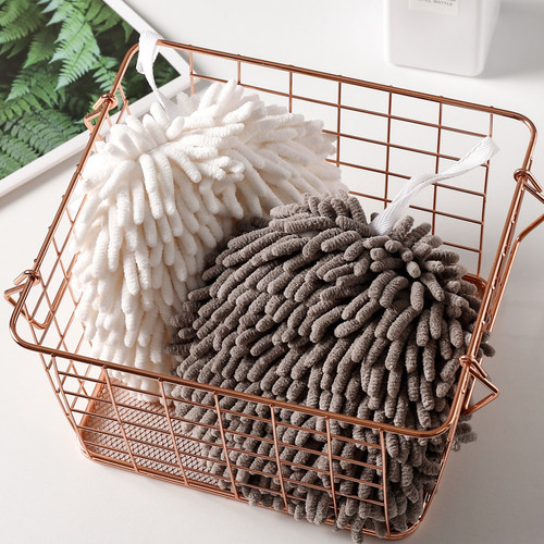 Chenille hand towel hanging absorbent quick-drying handball children's home cute handkerchief rag kitchen bathroom