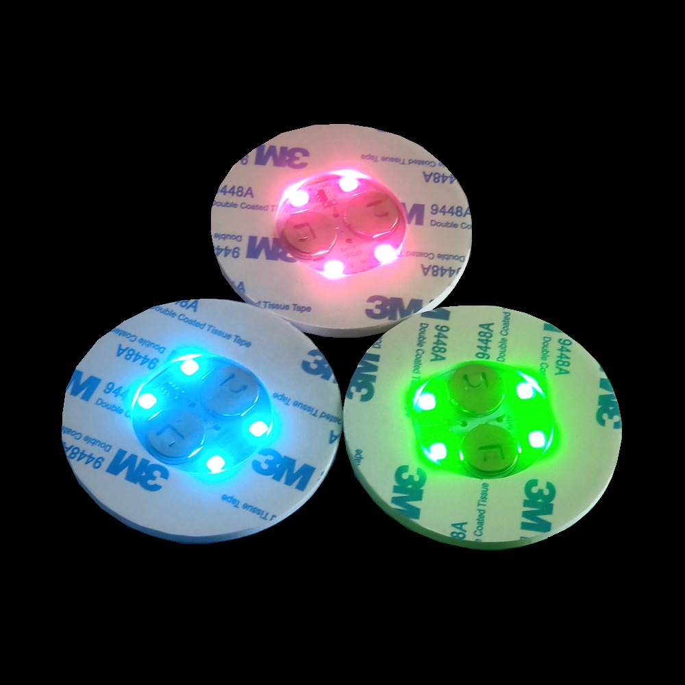 Posavasos Luminosos con Envío Gratuito de Fábrica, Pegatinas de Bolas Flotantes, Pegatinas para Vasos de Bar, Luces para Cócteles, Luces LED para Puestos de Té con Leche, EVA