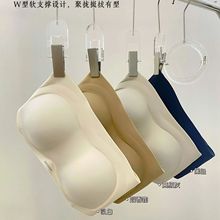 性感无肩带抹胸内衣女软支撑透气防走光防滑隐形一字肩无痕文胸罩
