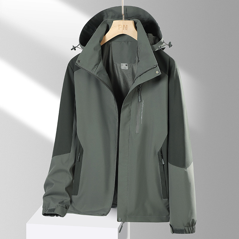 2024 primavera y otoño chaqueta de pareja delgada deportes al aire libre hombres y mujeres pareja chaqueta impermeable a prueba de viento