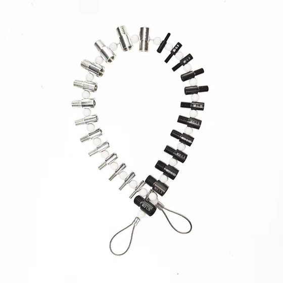 Cross-Border Hot-Selling 26-Piece Set of Nut and Bolt Thread Checkers, Metric and Inch Measuring Gauges, Anti-Scratch and Wear-Resistant Batch