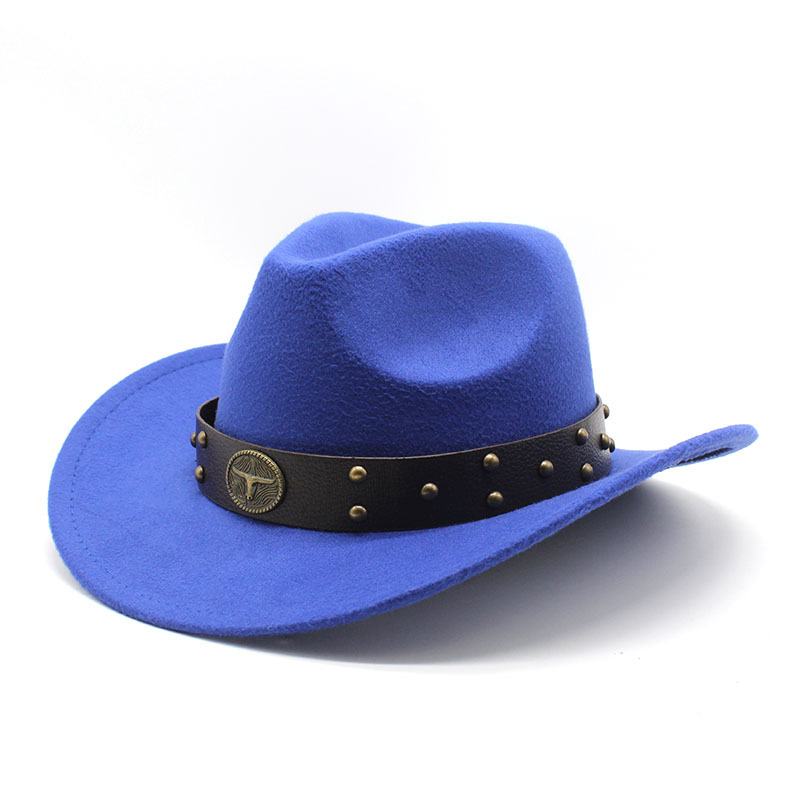 Western cowboyhatt i ullfilt för män och kvinnor för utomhus_voghion.com