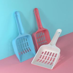 Cat Litter Scoop Tofu Cat Litter Special Tool Cat Litter Shovel Large Hole Toilet Small Cat Long Handle Poop Cat Litter Scoop