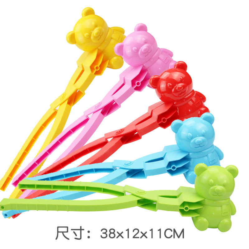 Bola de nieve al aire libre para niños lucha juguete artefacto extra grande bola de nieve clip de plástico dinosaurio amor clip nieve molde conjunto de herramientas