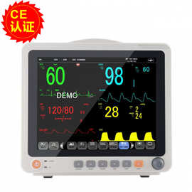 跨境外贸医用监护仪厂家动态血氧血压心电检测仪便携多参数监护仪