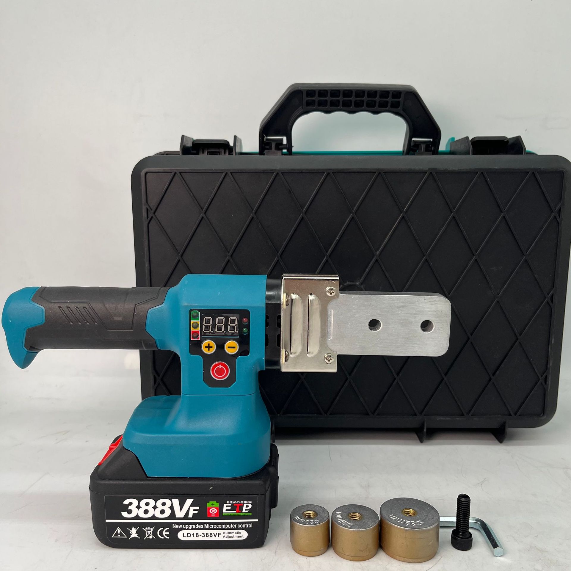 新品便携式锂电家用水管热熔器 PPR管20/25/32mm塑料管烫头熔接机