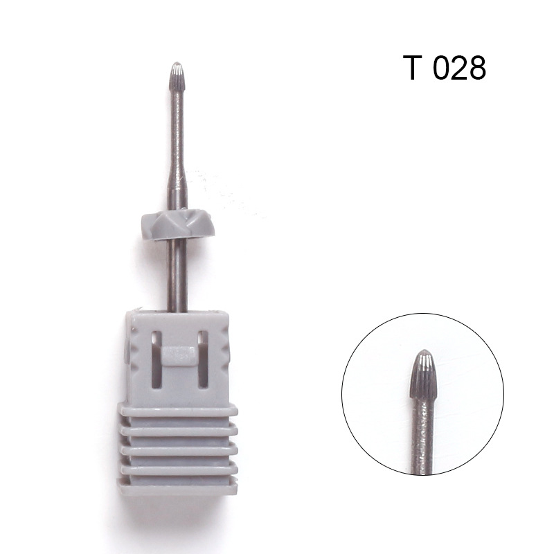 Clavo de acero de tungsteno ruso cabeza de molienda de uñas máquina de pulir removedor de uñas tratamiento frontal esférico exfoliante cabeza de molienda en stock