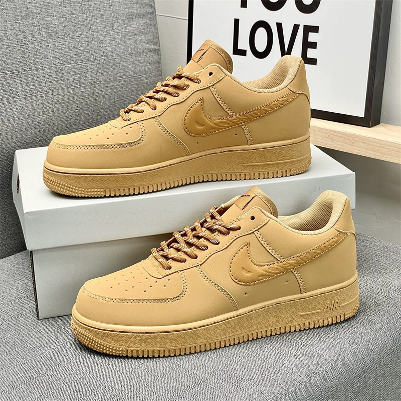 Кеды низкие (Nike) Air Force 1, белые, универсальные, размеры 36–45