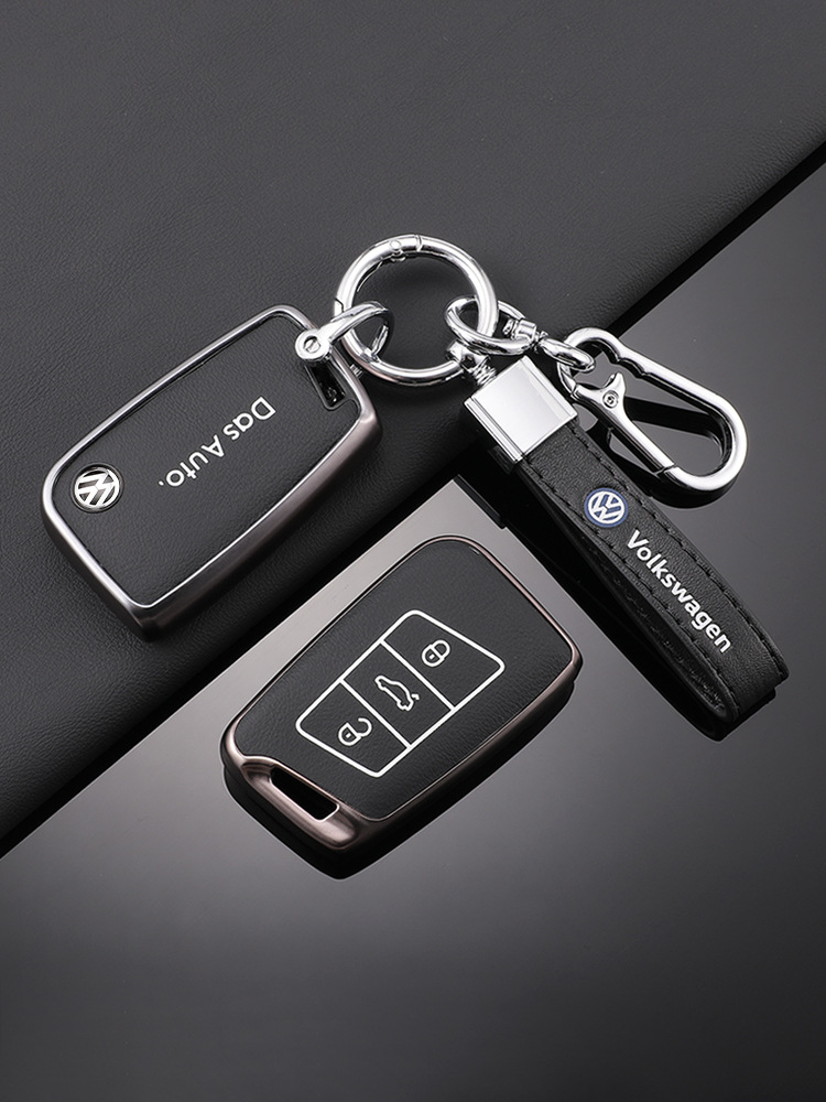 Adecuado para la funda de la llave Volkswagen Sagitar todo incluido TPU patrón de piel exploración Yue Passat Bora LaVida Yue hebilla de la caja protectora