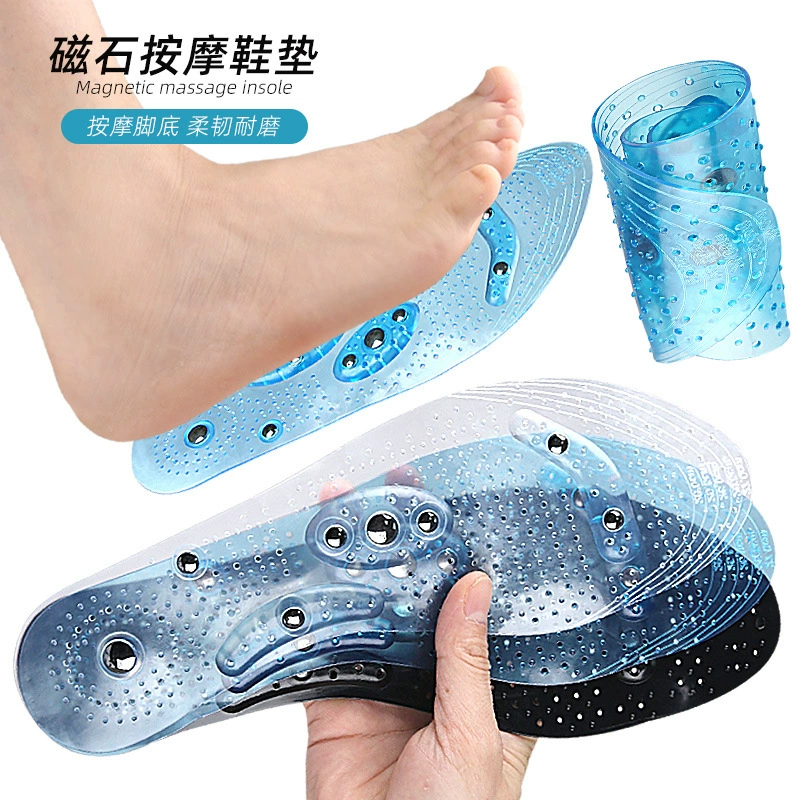 Магнитная стелька прямых продаж с фабрики, полностью мягкая магнитная стелька, боль в пятке, массаж ног спортсмена, против запаха ног, полностью мягкая