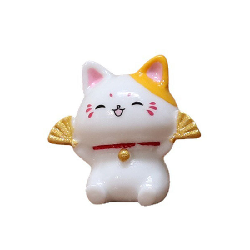 微景観置物かわいい招き猫樹脂工芸品自動車中控台置物家庭装飾プレゼント卸売り|undefined