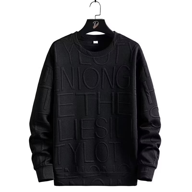 Temperament Youth Fashion Tide Lazy Trend 2022 Loose Sweat Hong Kong Style Turtleneck Round Neck Daily Men's Autumn and Winter