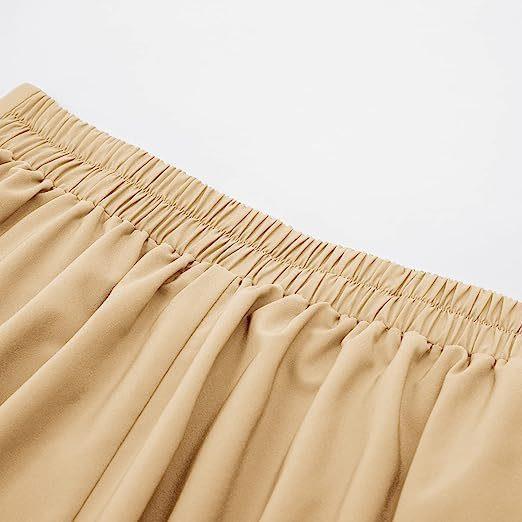 Women's Clothing High-Waisted Pleated Midi Skirt For Women Solid Color Spring Autumn Style Full Skirt_ecoleips.com