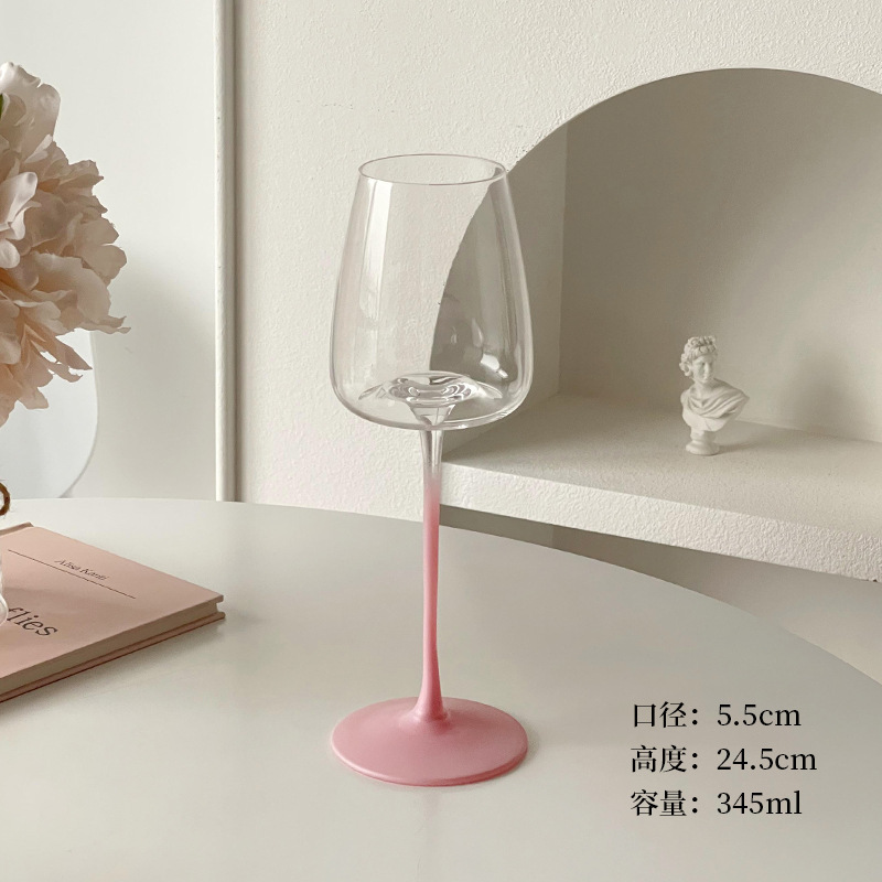 Vaso de vino francés de alto valor creativo de lujo ligero casero de vidrio de alta calidad copa de champán vino blanco copa de vino tinto