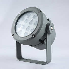 LED压铸铝户外投光灯外壳套件 工程圆形72W投射灯投光灯现货批发